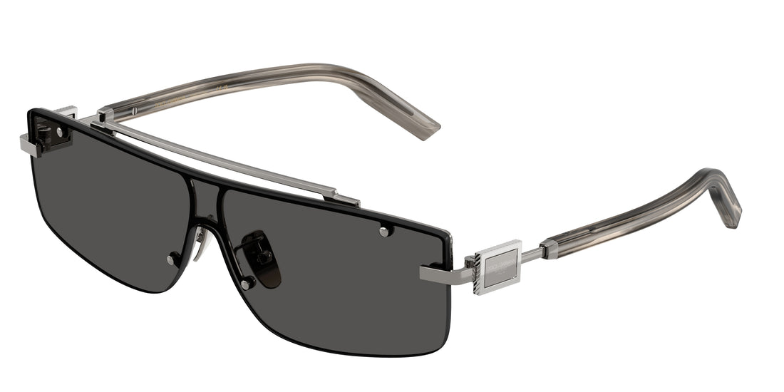 Sonnenbrillen dolce & gabbana dg2335 04/87 gris rectangular masculino größe 40mm - Hauptansicht
