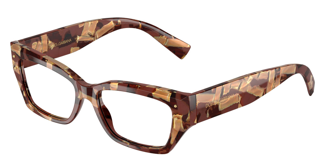 Gafas graduadas dolce & gabbana dg3387 3462 marron rectangular femenino talla 53mm - Vista principal