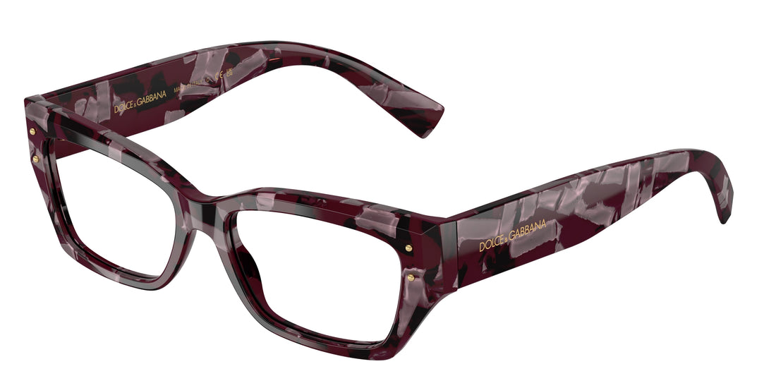 Gafas graduadas dolce & gabbana dg3387 3464 violeta rectangular femenino talla 53mm - Vista principal