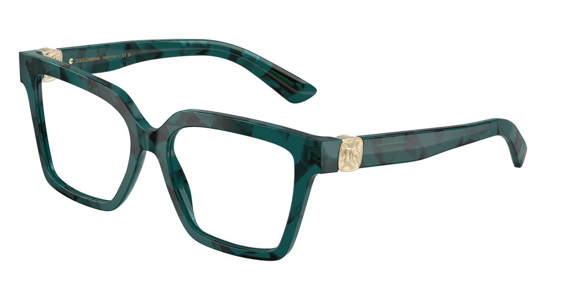 Gafas graduadas dolce & gabbana dg3395 3460 verde square femenino talla 53mm - Vista principal