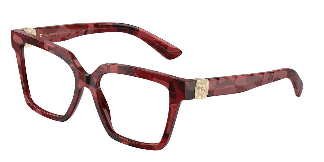 Gafas graduadas dolce & gabbana dg3395 3463 rojo square femenino talla 53mm - Vista principal