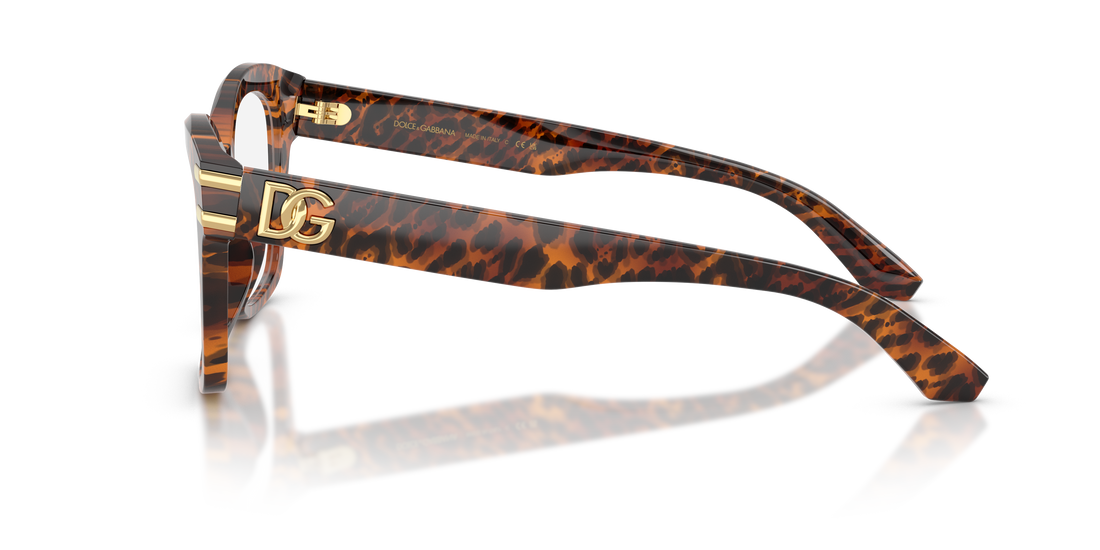 Prescription glasses dolce & gabbana dg3419 3470 marron square femenino size 54mm - Detailed view