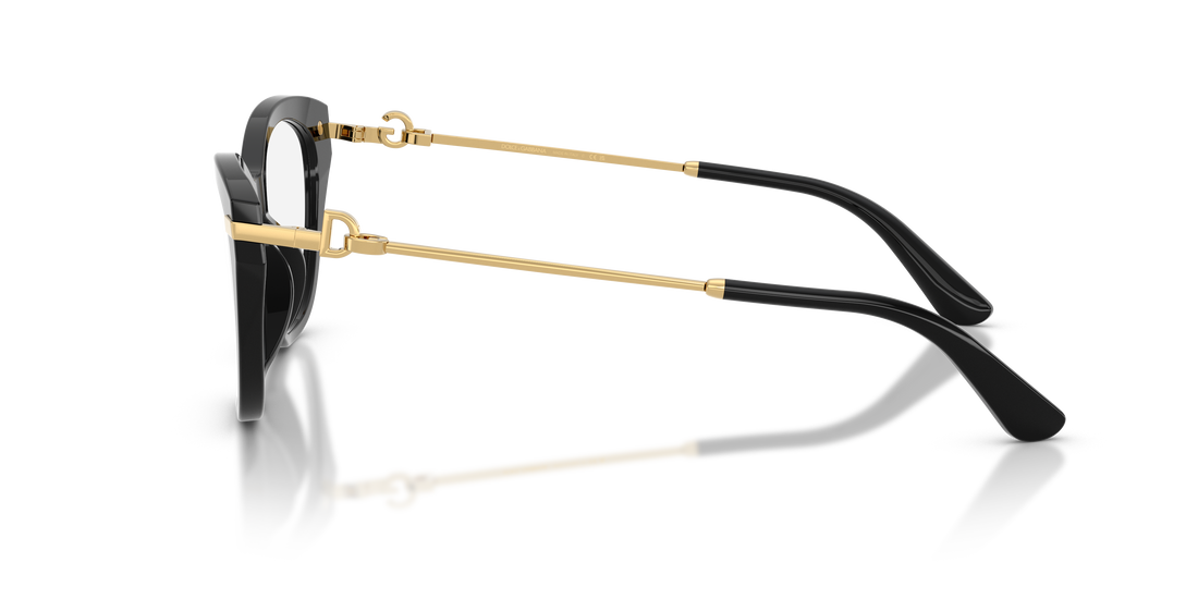 Lunettes de vue dolce & gabbana dg3428 501 negro butterfly femenina taille 51mm - Vue détaillée