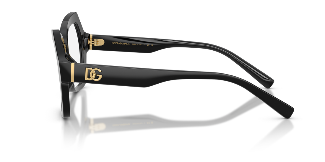 Lunettes de vue dolce & gabbana dg3429 501 negro butterfly femenino taille 52mm - Vue détaillée