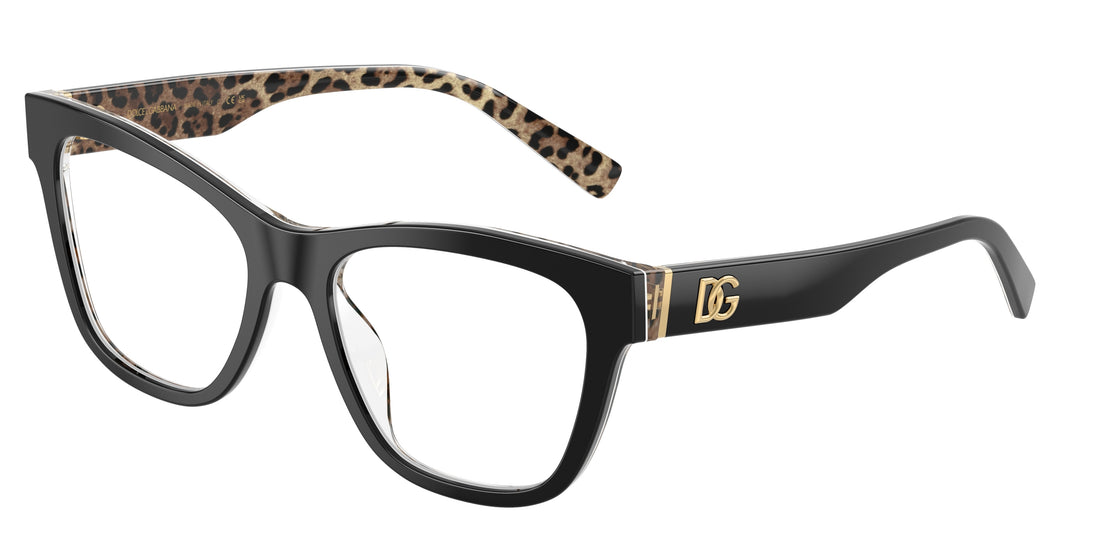 Lunettes de vue dolce & gabbana dg3430 3299 negro square femenino taille 53mm - Vue principale
