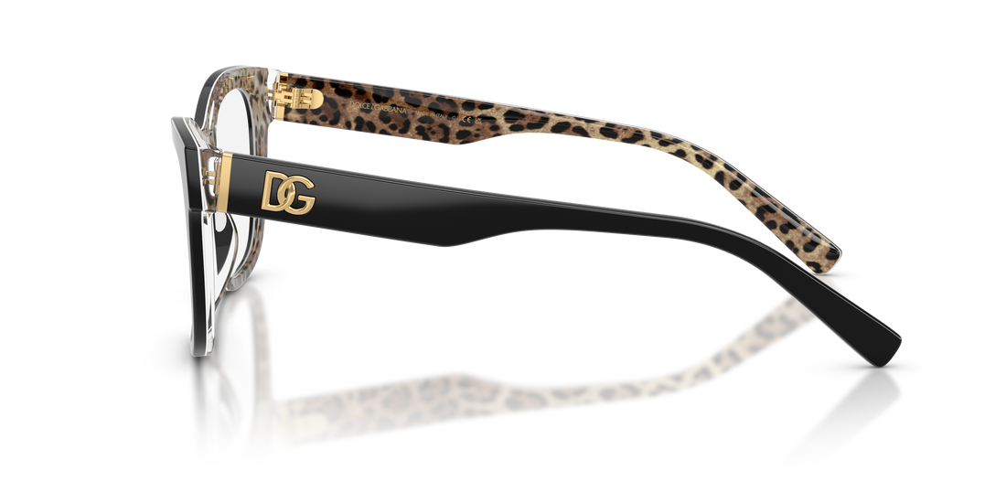 Lunettes de vue dolce & gabbana dg3430 3299 negro square femenino taille 53mm - Vue détaillée