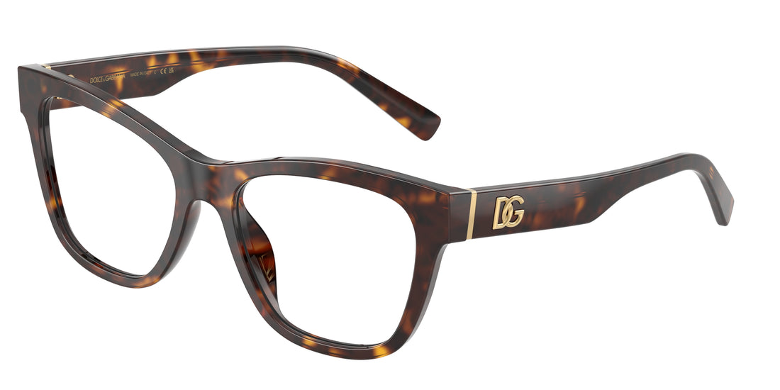 Lunettes de vue dolce & gabbana dg3430 502 havana square femenino taille 53mm - Vue principale