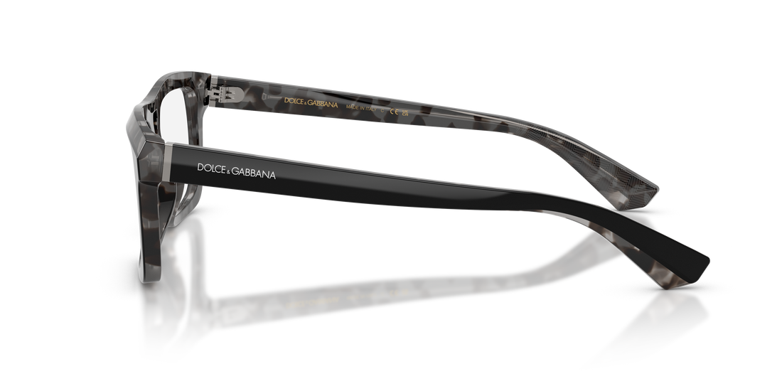 Lunettes de vue dolce & gabbana dg3431 3403 negro rectangular masculino taille 56mm - Vue détaillée