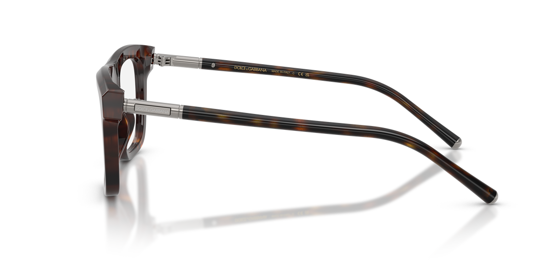 Lunettes de vue dolce & gabbana dg3434 502 havana square masculino taille 51mm - Vue détaillée