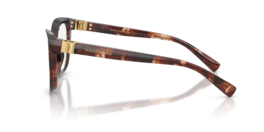Lunettes de vue dolce & gabbana dg3437 3222 rojo pantos femenino taille 51mm - Vue détaillée