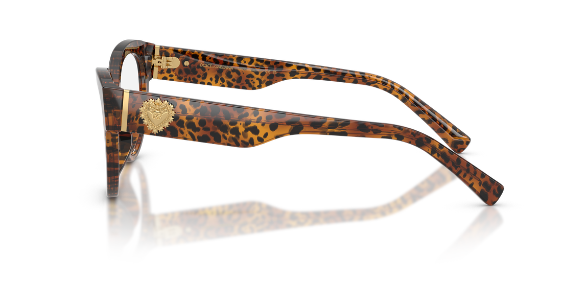 Lunettes de vue dolce & gabbana dg3440 3470 marron cat eye femenino taille 52mm - Vue détaillée