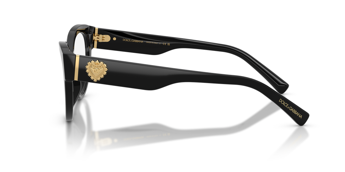 Lunettes de vue dolce & gabbana dg3440 501 negro cat eye femenino taille 52mm - Vue détaillée