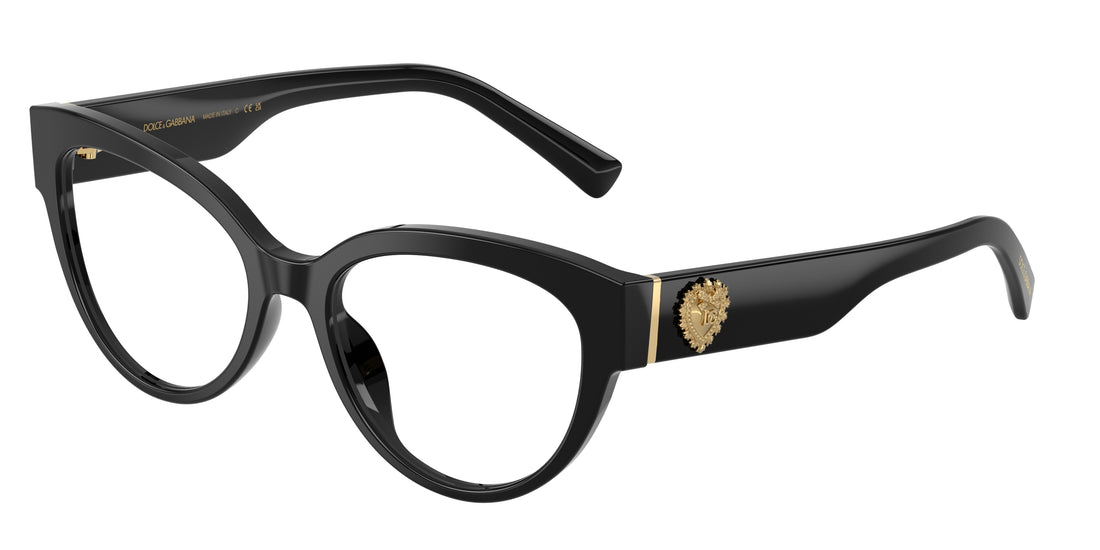 Lunettes de vue dolce & gabbana dg3440 501 negro cat eye femenino taille 52mm - Vue principale