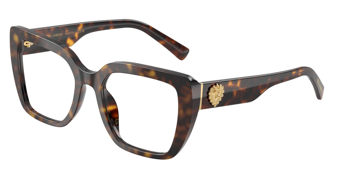 Lunettes de vue dolce & gabbana dg3441 502 havana square femenino taille 51mm - Vue principale