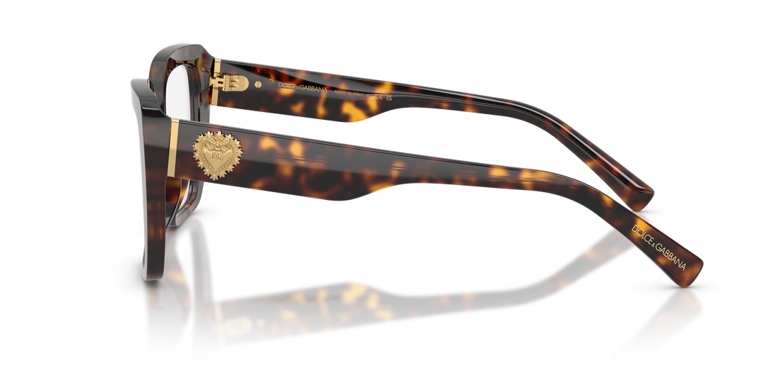 Lunettes de vue dolce & gabbana dg3441 502 havana square femenino taille 53mm - Vue détaillée