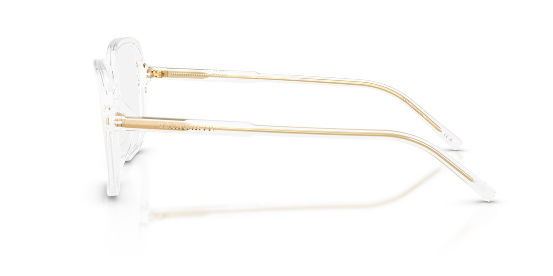 Prescription glasses dolce & gabbana dg3442 3133 transparente square femenino size 53mm - Detailed view