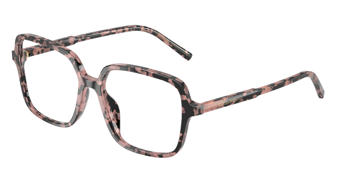Prescription glasses dolce & gabbana dg3442 3476 havana square femenino size 55mm - Main view