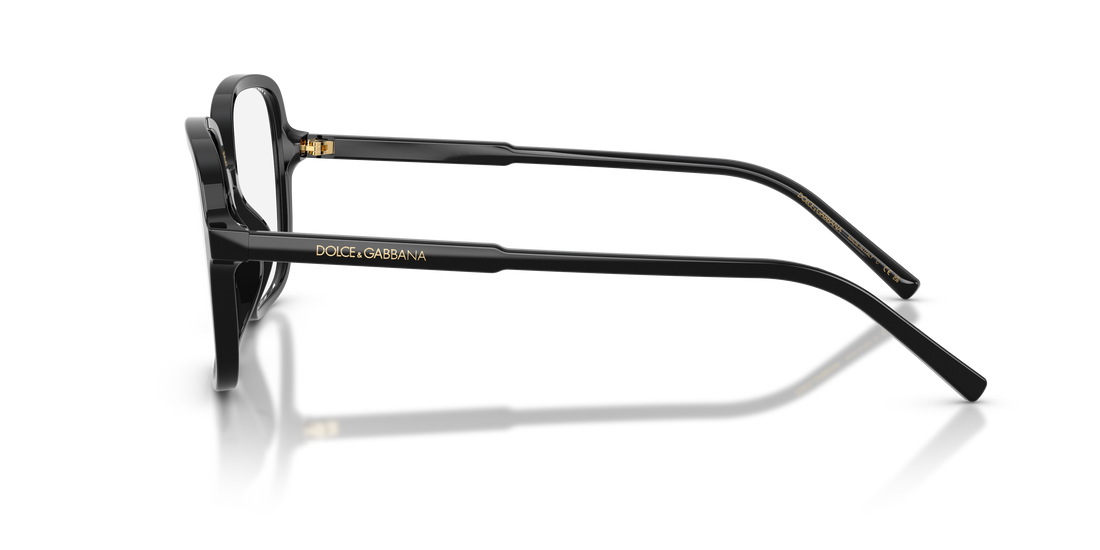 Prescription glasses dolce & gabbana dg3442 501 negro square femenino size 55mm - Detailed view