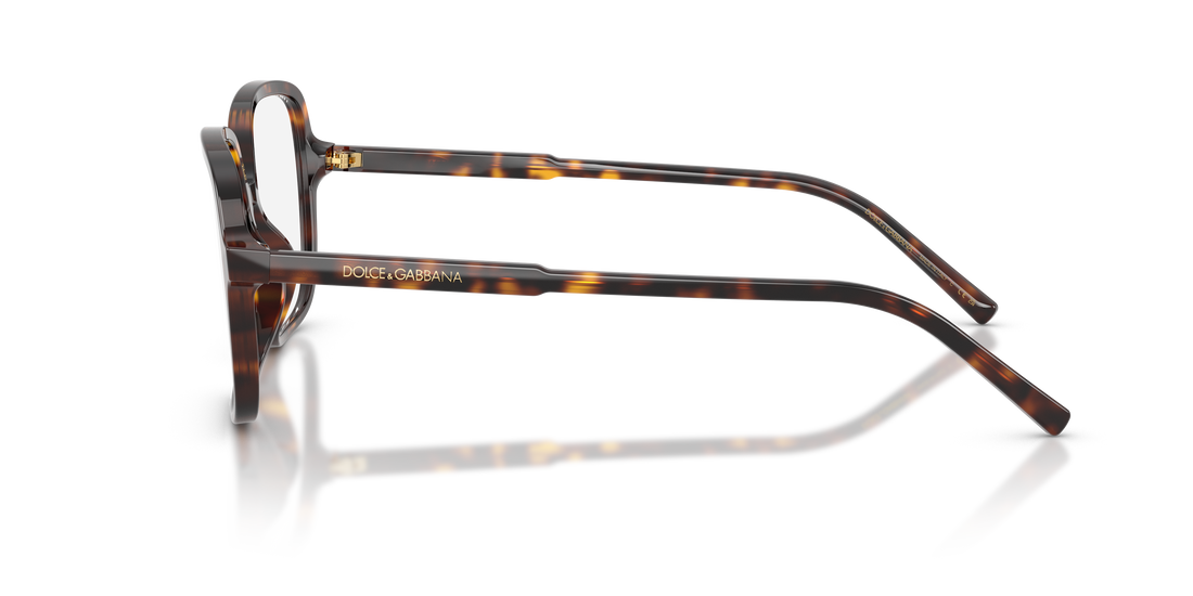 Prescription glasses dolce & gabbana dg3442 502 havana square femenino size 53mm - Detailed view