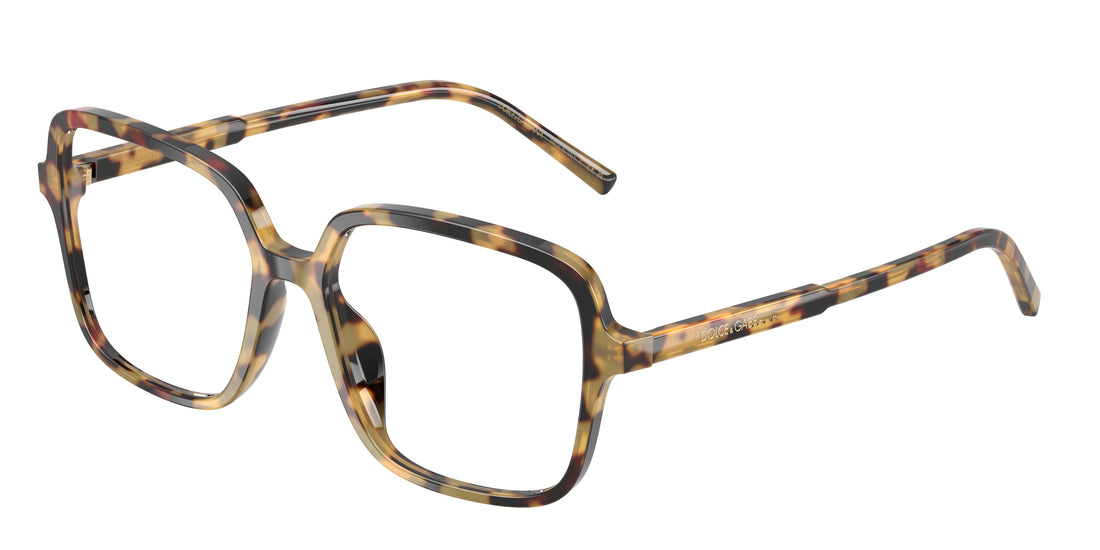 Prescription glasses dolce & gabbana dg3442 512 havana square femenino size 53mm - Main view