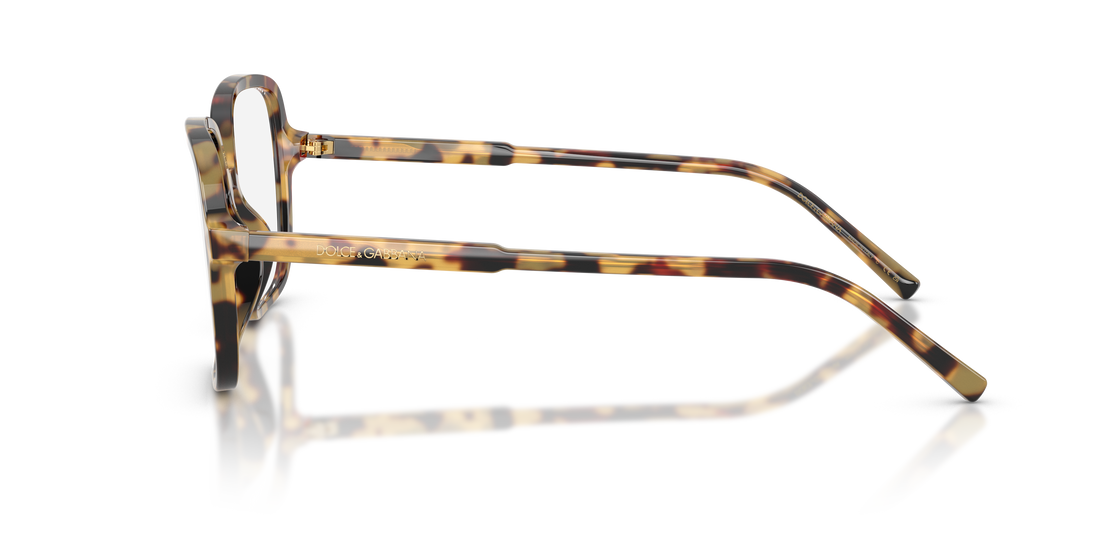 Prescription glasses dolce & gabbana dg3442 512 havana square femenino size 53mm - Detailed view