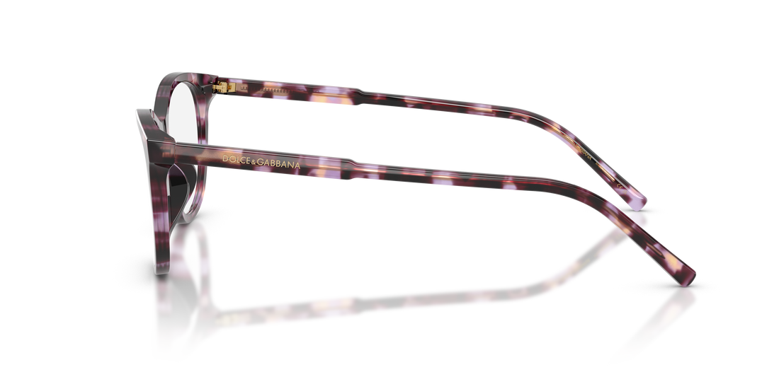 Prescription glasses dolce & gabbana dg3443 3477 violeta cat eye femenino size 55mm - Detailed view