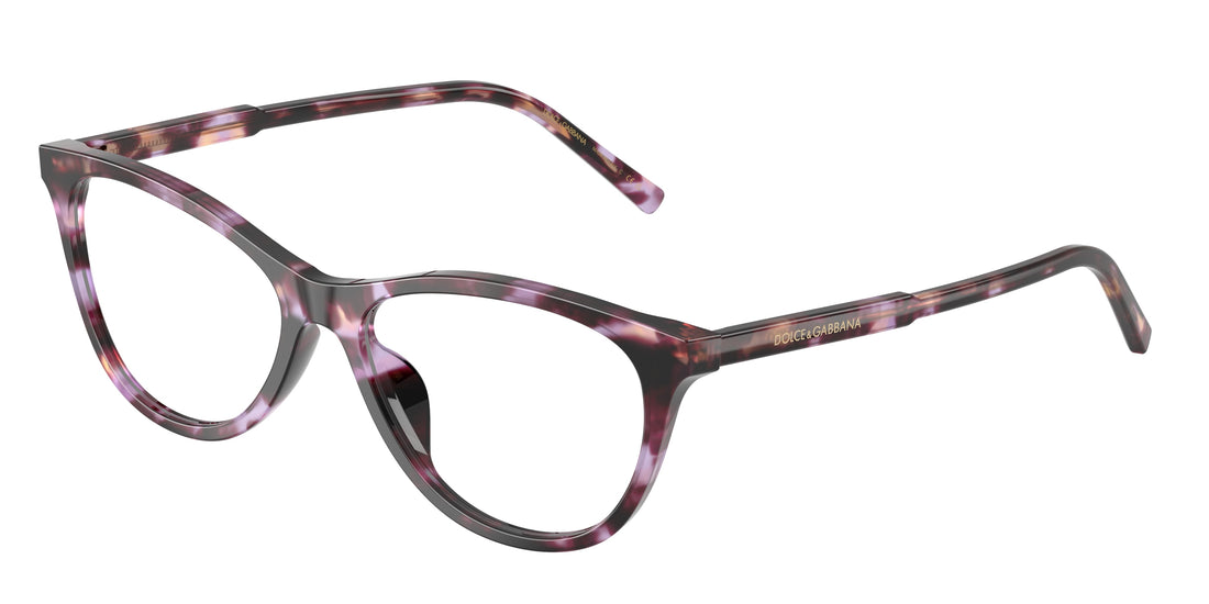 Prescription glasses dolce & gabbana dg3443 3477 violeta cat eye femenino size 55mm - Main view