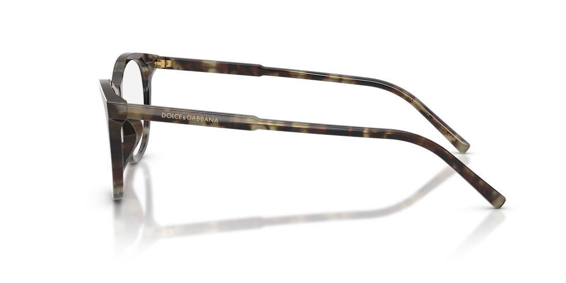 Prescription glasses dolce & gabbana dg3443 3478 verde cat eye femenino size 55mm - Detailed view