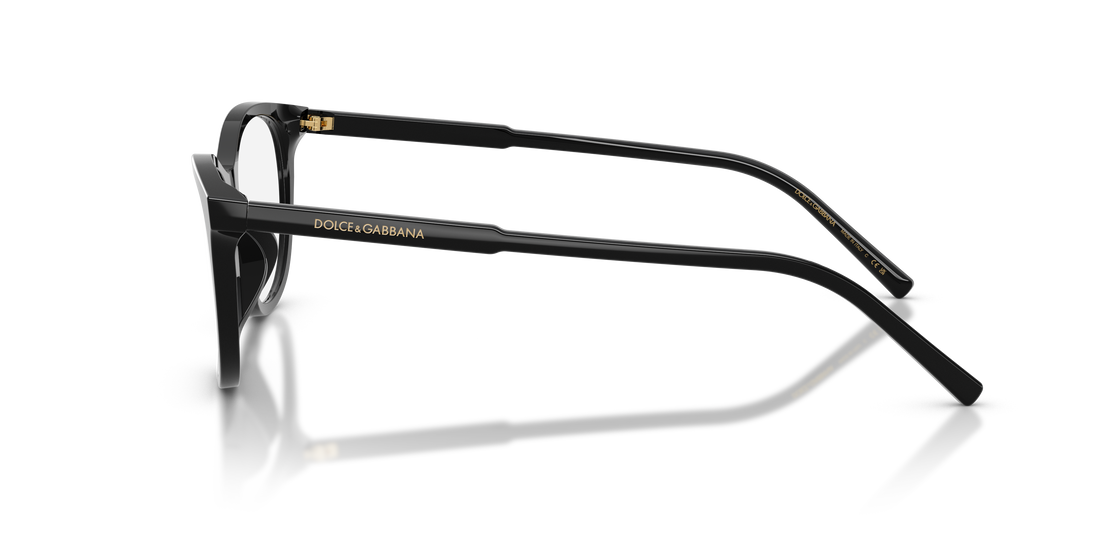Prescription glasses dolce & gabbana dg3443 501 negro cat eye femenino size 55mm - Detailed view