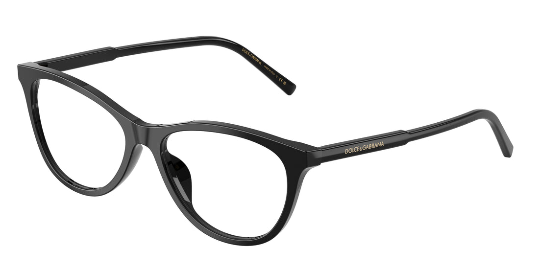 Prescription glasses dolce & gabbana dg3443 501 negro cat eye femenino size 55mm - Main view