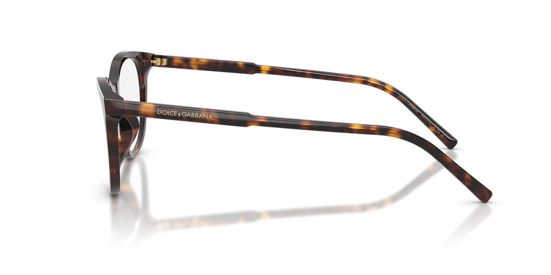 Prescription glasses dolce & gabbana dg3443 502 havana cat eye femenino size 55mm - Detailed view