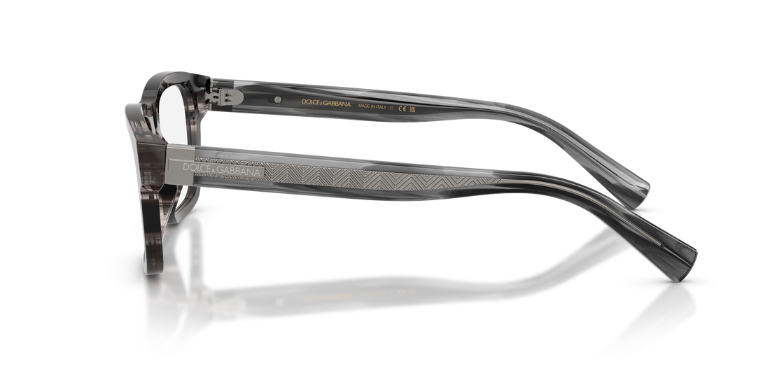 Lunettes de vue dolce & gabbana dg3446 3440 gris rectangular masculino taille 51mm - Vue détaillée