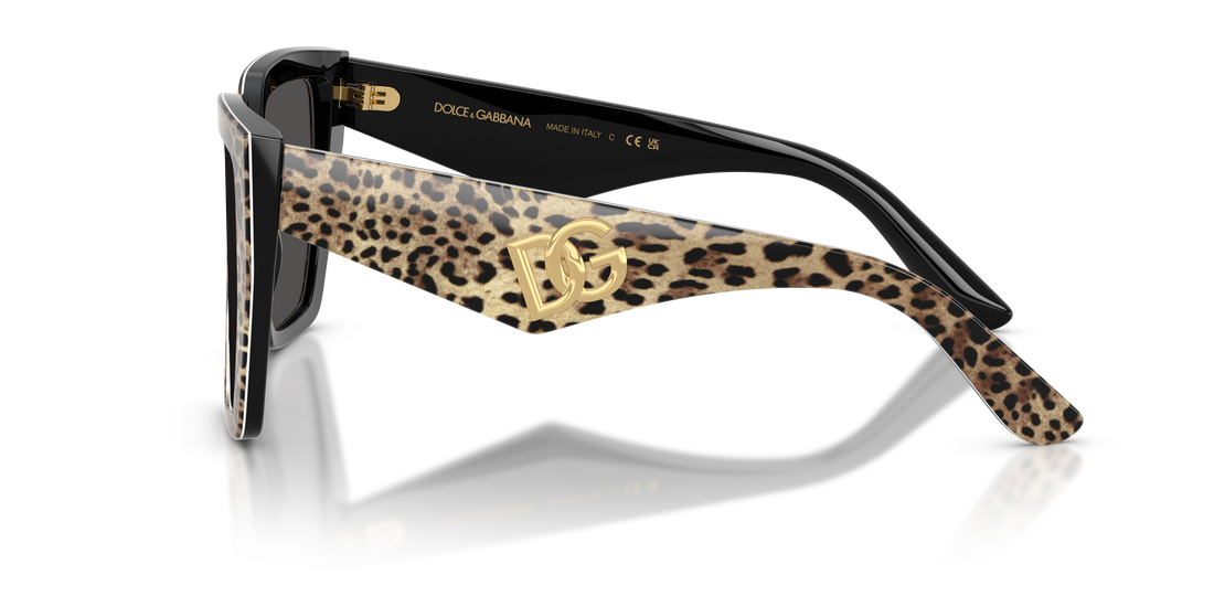 Occhiali da sole dolce & gabbana dg4438 316387 marron square femenino taglia 55mm - Vista dettagliata