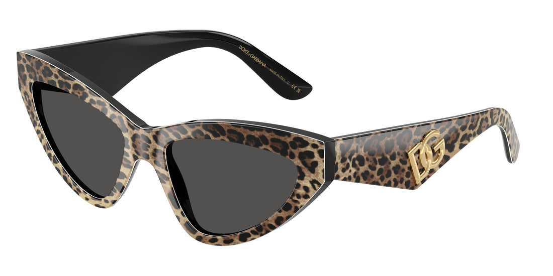 Occhiali da sole dolce & gabbana dg4439 316387 marron cat eye femenino taglia 55mm - Vista principale