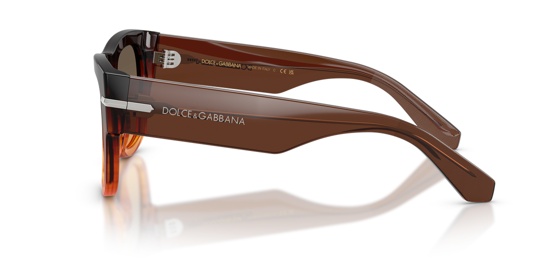 Sonnenbrillen dolce & gabbana dg4484 348618 marron square masculino größe 54mm - Detailansicht