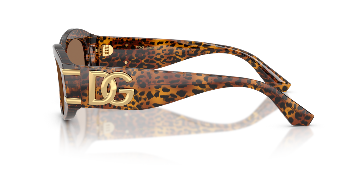 Sonnenbrillen dolce & gabbana dg4502 347073 marron oval femenino größe 55mm - Detailansicht