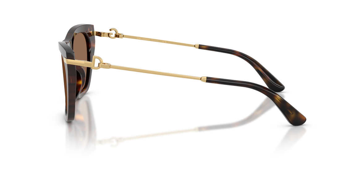 Lunettes de soleil dolce & gabbana dg4511 502/73 havana square femenino taille 55mm - Vue détaillée