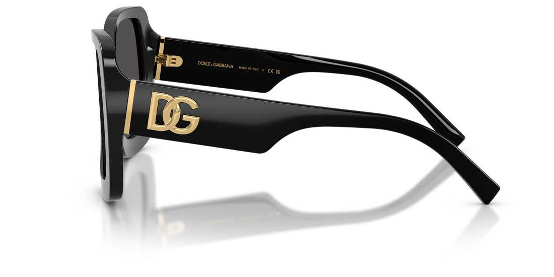 Lunettes de soleil dolce & gabbana dg4513 501/87 negro square femenino taille 55mm - Vue détaillée