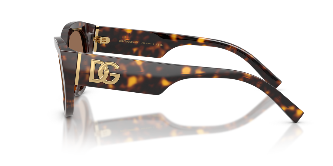 Lunettes de soleil dolce & gabbana dg4514 502/73 havana cat eye femenino taille 55mm - Vue détaillée