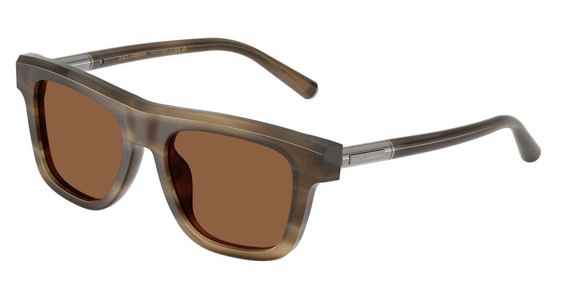 Occhiali da sole dolce & gabbana dg4521 3200ok marron square masculino taglia 52mm - Vista principale
