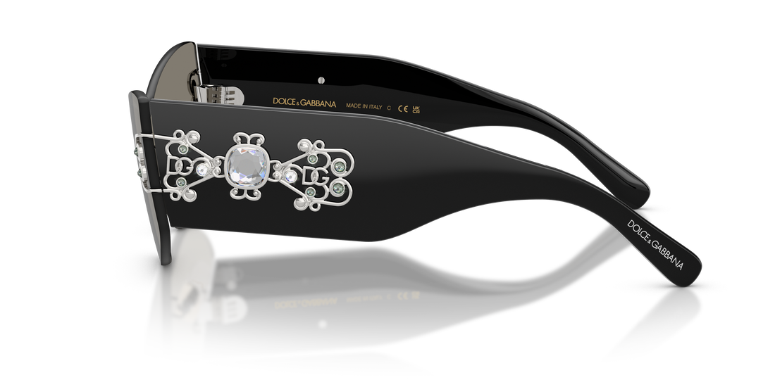 Occhiali da sole dolce & gabbana dg4526b 501/6g negro cat eye femenino taglia 42mm - Vista dettagliata