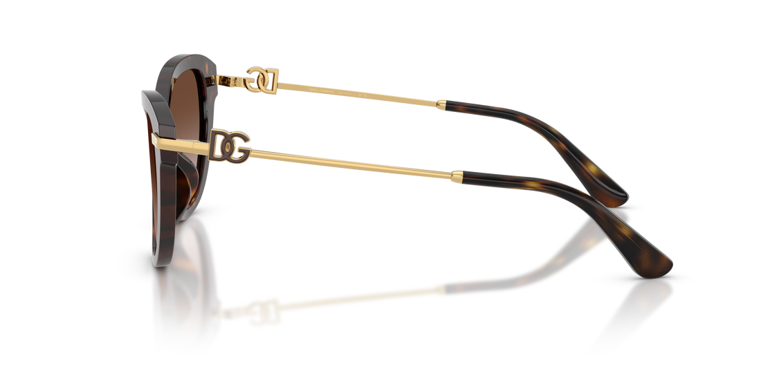 Lunettes de soleil dolce & gabbana dg4534 502/13 havana butterfly femenino taille 53mm - Vue détaillée