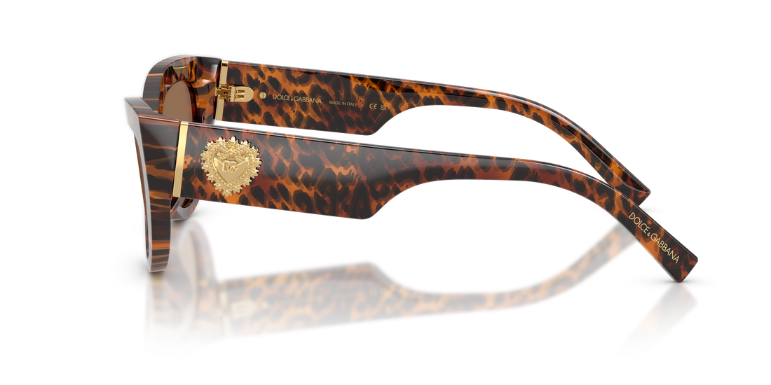 Occhiali da sole dolce & gabbana dg4536 347073 marron cat eye femenino taglia 55mm - Vista dettagliata