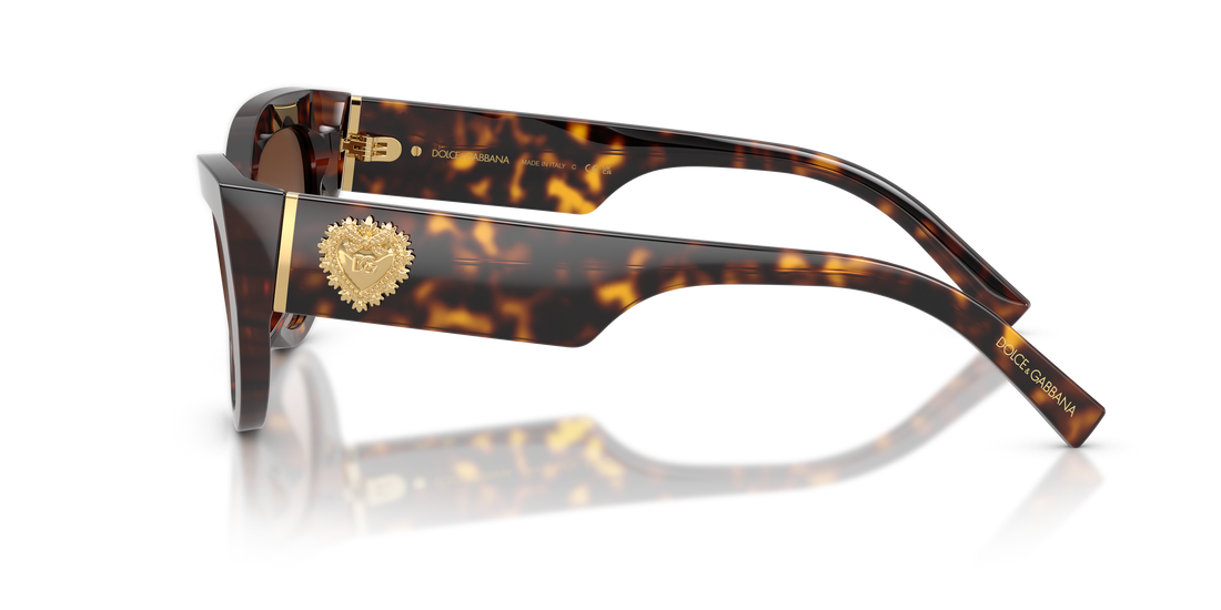 Lunettes de soleil dolce & gabbana dg4536 502/13 havana cat eye femenino taille 55mm - Vue détaillée