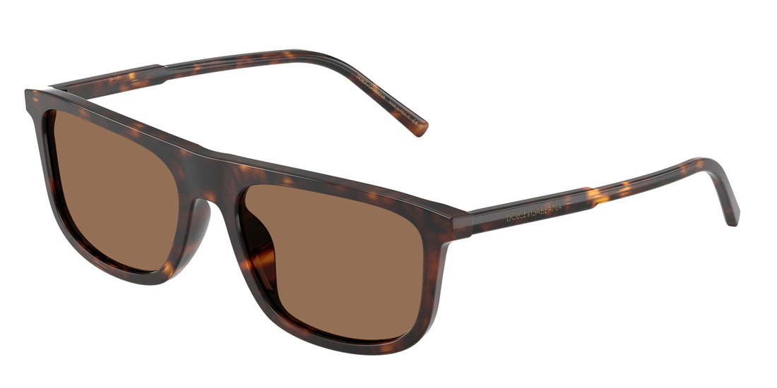 Lunettes de soleil dolce & gabbana dg4542 502/73 havana square masculino taille 56mm - Vue principale