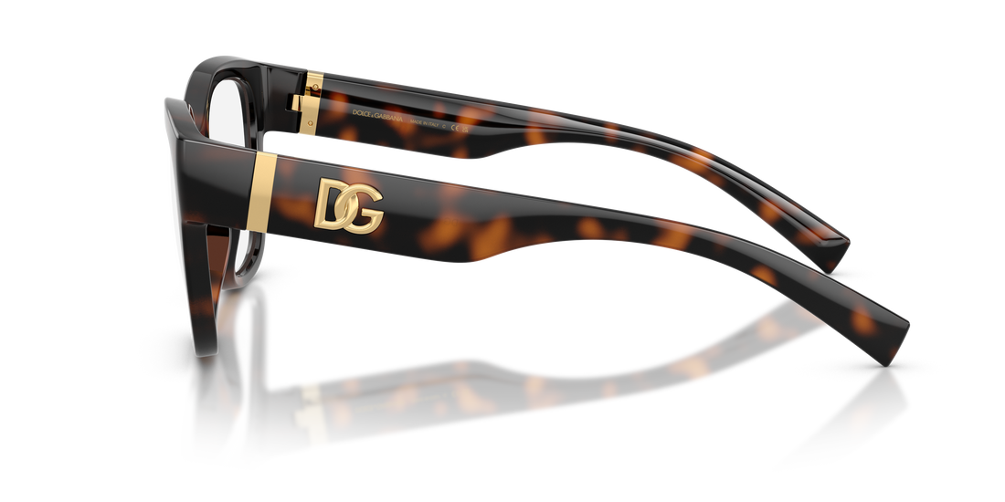 Prescription glasses dolce & gabbana dg5115 502 havana butterfly femenino size 55mm - Detailed view