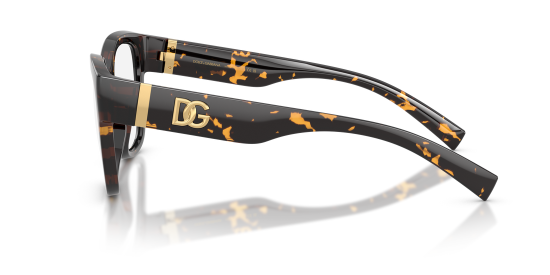 Prescription glasses dolce & gabbana dg5115 512 havana butterfly femenino size 53mm - Detailed view