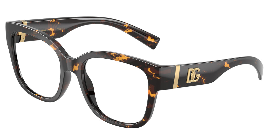 Prescription glasses dolce & gabbana dg5115 512 havana butterfly femenino size 53mm - Main view