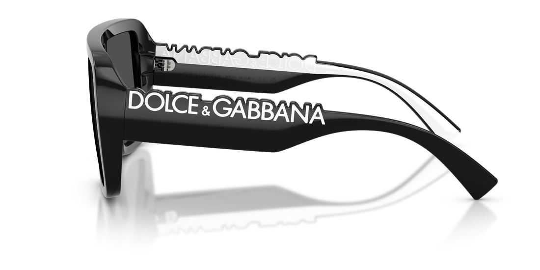 Sonnenbrillen dolce & gabbana dg6204 501/87 negro rectangular unisex größe 34mm - Detailansicht