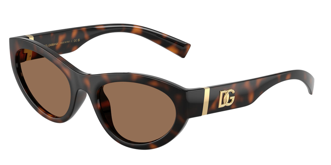 Lunettes de soleil dolce & gabbana dg6207 502/73 havana cat eye femenino taille 54mm - Vue principale